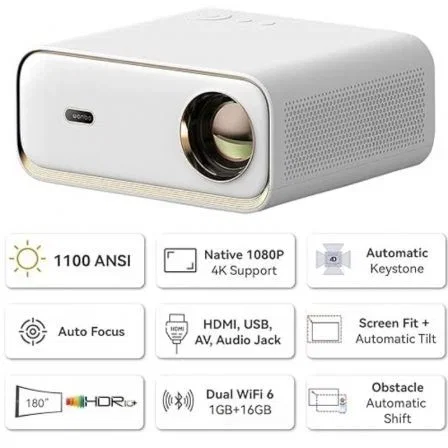 Wanbo X5 Proyector Portátil Full HD Blanco Wanbo X5 Proyector Portátil Full HD Blanco